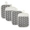 Okuna Outpost Heat-Resistant Pot Holders for Kitchen - Dual-Pocket Grip with Pocket Hot Pads - Multipurpose Trivet & Table Pot Holder for Farmhouse Decor - Grey Arrow, 7 x 8.5 in, Pack of 4